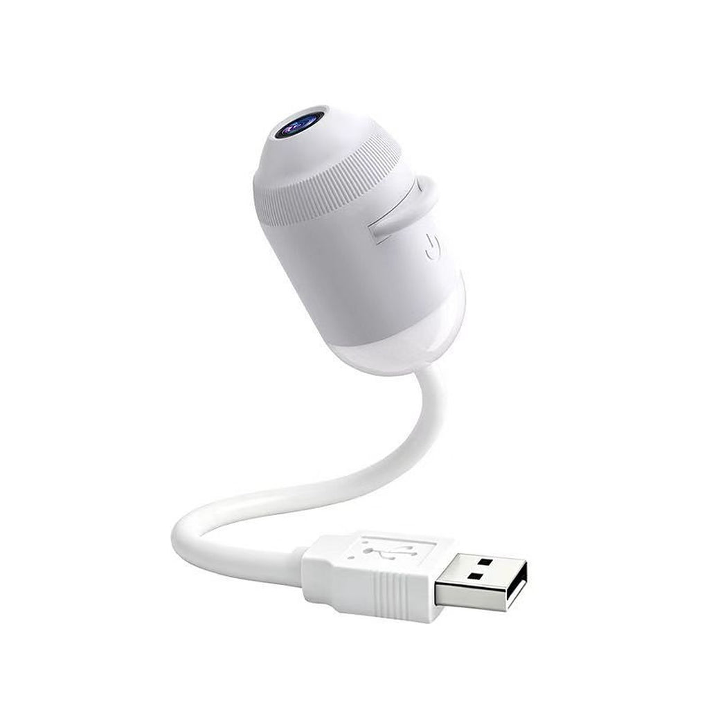 White USB starry sky projector with flexible neck