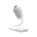 White USB starry sky projector with flexible neck